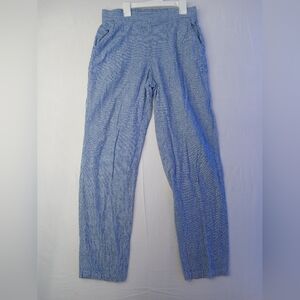 Max Studio Blue and White Wide Leg Pants Size S